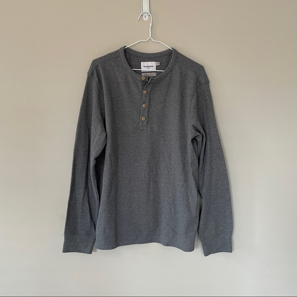 NWOT Goodfellow Gray Waffle Tee